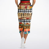 Africa Bombastic Long Pocket Skirt Athletic Long Pocket Skirt - AOP - Thathoodyshop