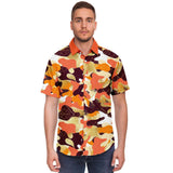 Me So Leopard S/S Button Down Shirt Short Sleeve Button Down Shirt - AOP - Thathoodyshop