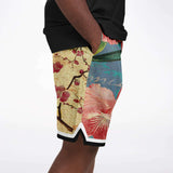 The Generation Gap Basketball Shorts Basketball Short Rib - AOP - Thathoodyshop