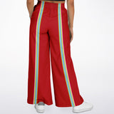 Red Calypso Striped Stretchy Phat Bellbottoms Wide Leg Pants - Thathoodyshop