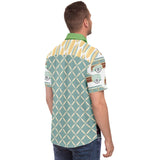 Summer Juxtapose S/S Button Down Shirt Short Sleeve Button Down Shirt - AOP - Thathoodyshop