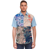 Dolores Park Paisley Button Down Shirt Short Sleeve Button Down Shirt - Thathoodyshop