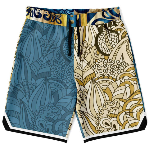 Blue Royale Basketball Shorts Basketball Short Rib - AOP - Thathoodyshop