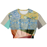 Calico Esplanade Cropped Sweater Athletic Cropped Short Sleeve Sweatshirt - AOP - Thathoodyshop