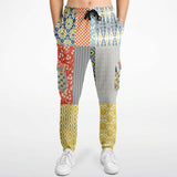 Tallulah Bankhead Yellow Patchwork Unisex Cargo Sweats Cargo Pants - Thathoodyshop