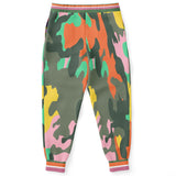 THS Snake Bite Orange Camo Fleece Joggers Joggers - Thathoodyshop