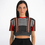 Gold Line Red DLX Cropped Sweater Cropped Sweater - Thathoodyshop