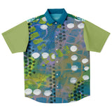 Dragonfly Abstract Print Button Down Shirt Short Sleeve Button Down Shirt - Thathoodyshop