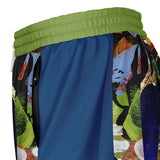 Barcelona Blue Marble Swirl Compression Activity Shorts Compression Shorts - Thathoodyshop