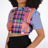 Mercury Retrograde Floral Cropped Sweater Athletic Cropped Short Sleeve Sweatshirt - AOP - Thathoodyshop