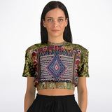 Red Melange Cropped Sweater Cropped Sweater - Thathoodyshop