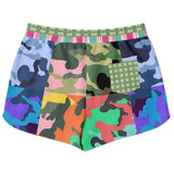 THS Snake Bite Camo Patchwork Running Shorts Running Shorts - Thathoodyshop