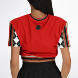 Gold Line Red Cropped Sweater Cropped Sweater - Thathoodyshop