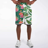 Tropical Reflection Basketball Shorts Basketball Short Rib - AOP - Thathoodyshop