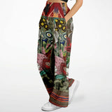 Remembering Woodstock Floral Flare Leg Joggers Flare Leg Joggers - Thathoodyshop