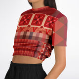 Toscana Red Cropped Sweater Cropped Sweater - Thathoodyshop