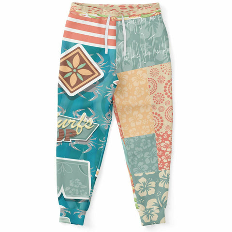 Surf's Up Kowabunga Stretch Poly Joggers Joggers - Thathoodyshop