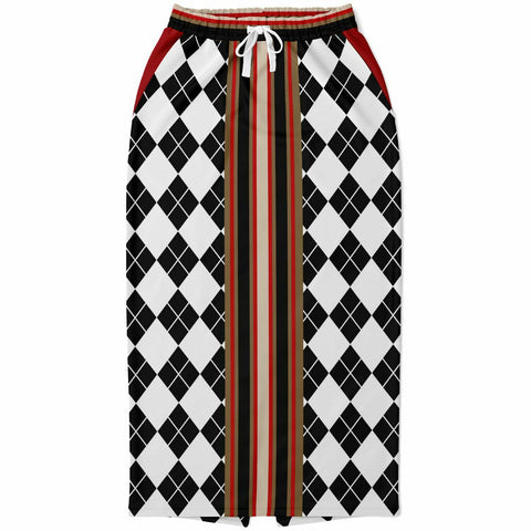 Argyle Me Pocket Maxi Skirt - Black Maxi Skirt - Thathoodyshop