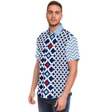 Blues Clues S/S Button Down Shirt Short Sleeve Button Down Shirt - AOP - Thathoodyshop