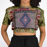 Red Melange Cropped Sweater Cropped Sweater - Thathoodyshop