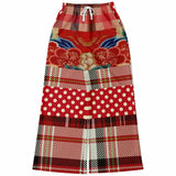 Jersey Salsa Floral Plaid Patchwork Stretchy Phat Bellbottoms Bellbottoms - Thathoodyshop
