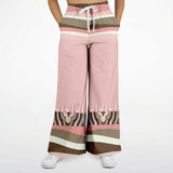 Pink Geo Zebra Bellbottoms Flare Leg Pants - Thathoodyshop