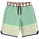 Melon Balls Basketball Shorts Basketball Short Rib - AOP - Thathoodyshop