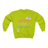 Peace Love & California HD Crewneck Sweatshirt - Thathoodyshop