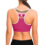 Pink Lemonade Sports Bra Sports Bra - AOP - Thathoodyshop