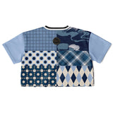 Blueberry Hill Crop Jersey Cropped Football Jersey - Thathoodyshop