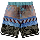 Steampunk Warrior Basketball Shorts Basketball Short Rib - AOP - Thathoodyshop