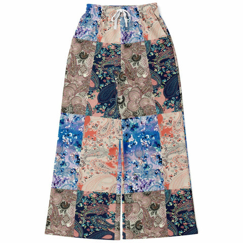 Dolores Park SW Patchwork Stretchy Phat Bellbottoms Flare Leg Pants - Thathoodyshop