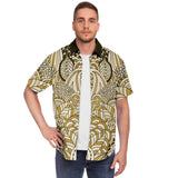 Brown Amarillo S/S Button Down Shirt Short Sleeve Button Down Shirt - AOP - Thathoodyshop