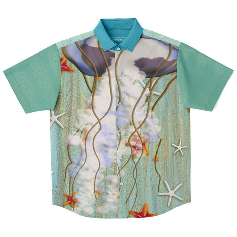 Are You Jelly S/S Button Down Shirt Short Sleeve Button Down Shirt - AOP - Thathoodyshop