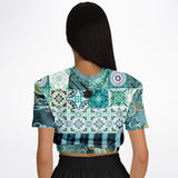 Green Meknes Cropped Sweater Cropped Sweater - Thathoodyshop