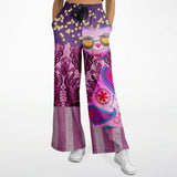 Purple Jamboree Flare Leg Joggers Bellbottoms - Thathoodyshop