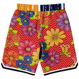 Blossom Hill Basketball Shorts Basketball Short Rib - AOP - Thathoodyshop