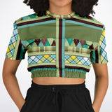 Hypnotic Zen Cropped Sweater Cropped Short Sleeve Sweater - Thathoodyshop