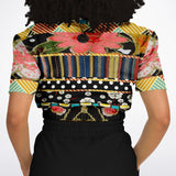 Versailles Cropped Sweater Cropped Short Sleeve Sweater - Thathoodyshop