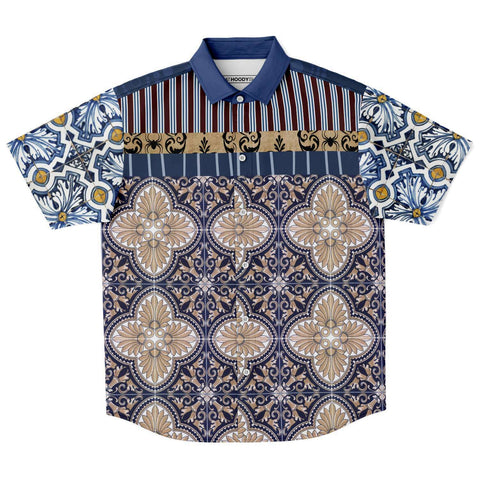 Tavira Mirabella S/S Button Down Shirt Short Sleeve Button Down Shirt - AOP - Thathoodyshop