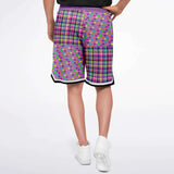 Mercury Retrograde Polka Plaid Basketball Shorts Basketball Shorts - Thathoodyshop