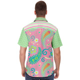 Paisley Park S/S Button Down Shirt Short Sleeve Button Down Shirt - AOP - Thathoodyshop