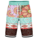 Summer of Love Basketball Shorts Basketball Short Rib - AOP - Thathoodyshop