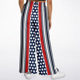 Sail Away Blue Polka Dot Stetchy Phat Bellbottoms Bellbottoms - Thathoodyshop