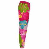 Pink Hawaiian Camo Fleece Joggers Joggers - Thathoodyshop