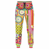 Hello Janis! Yellow Patchwork Unisex Eco-Poly Joggers Jogger - Thathoodyshop