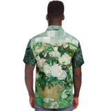 Morning Glory S/S Button Down Shirt Short Sleeve Button Down Shirt - AOP - Thathoodyshop