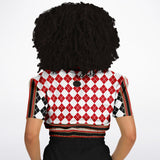 Argyle Me This Cropped Sweater Crop Top - Thathoodyshop