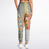 Tallulah Bankhead Yellow Patchwork Unisex Cargo Sweats Cargo Pants - Thathoodyshop