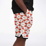 Tokyo Sunset Basketball Shorts Basketball Short Rib - AOP - Thathoodyshop